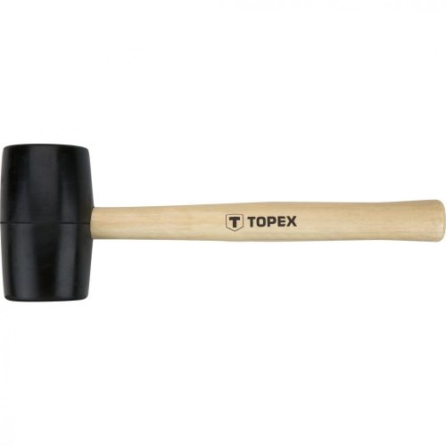 TOPEX Gumikalapács 50mm/340g, keményfa nyél