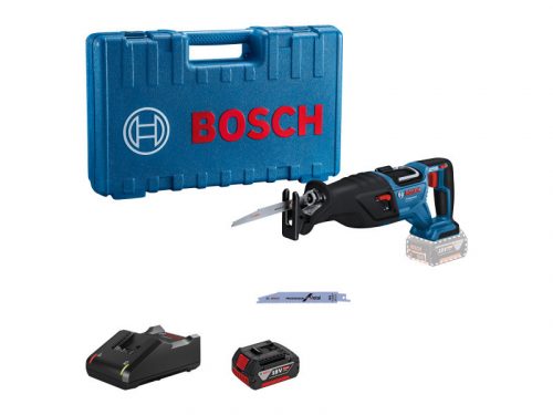 BOSCH Akkus szablyafűrész GSA 185-LI kofferben (1 x 5,0 Ah + gyorstöltő)