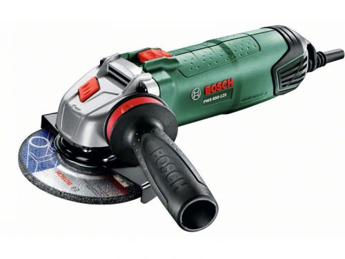 BOSCH Sarokcsiszoló 125 mm PWS 850-125 / 850 W + gyémántvágó korong