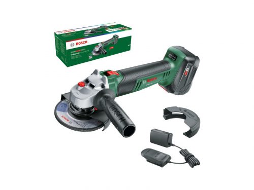 BOSCH Akkus sarokcsiszoló 125 mm UniversalGrind 18V-75 (1 x 4,0 Ah akku + töltő)