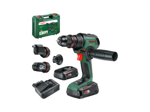 BOSCH Akkus fúrócsavarozó AdvancedDrill 18V-80 Quicksnap + adapterek 78 Nm (2 x 2,5 Ah akku + töl