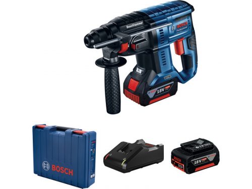 BOSCH Akkus fúrókalapács GBH 180- LI SDS-Plus kofferben (2 x4,0 Ah + gyorstöltő)