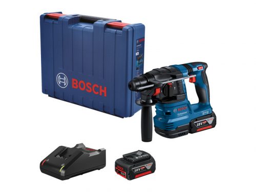 BOSCH Akkus fúrókalapács GBH 185-LI kofferben (2 x 4,0 Ah akku + gyorstöltő) SDS-Plus