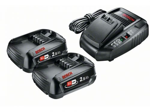 BOSCH Akkumulátor szett PBA 18V / 2 x 2,5 Ah + AL1830CV töltő