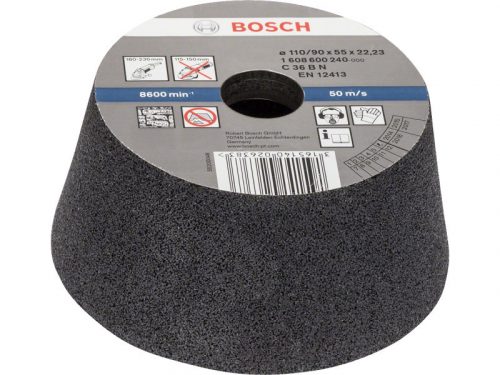 BOSCH Kúpos fazékkorong nagy sarokcsiszolóhoz 110/90 x 55 x 22,2 mm / P30