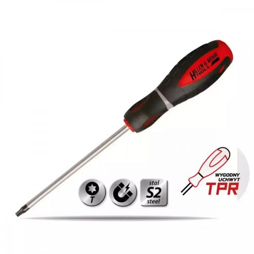 Csavarhúzó Torx T6x60mm, S2acél, 3anyagú fogantyú