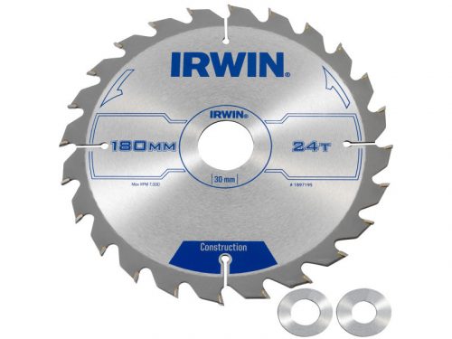 IRWIN1 Fűrésztárcsa fához 180 x 30 mm / 24T