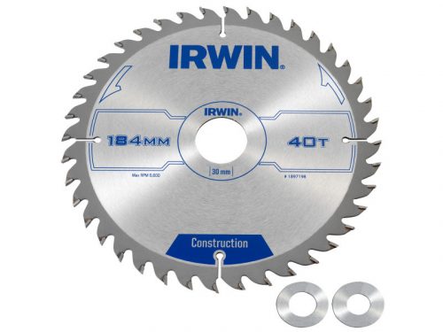 IRWIN1 Fűrésztárcsa fához 184 x 30 mm / 40T