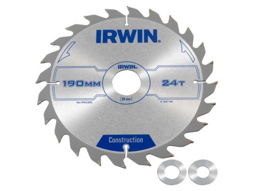 IRWIN1 Fűrésztárcsa fához 190 x 30 mm / 24T