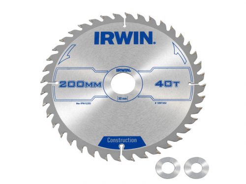 IRWIN1 Fűrésztárcsa fához 200 x 30 mm / 40T