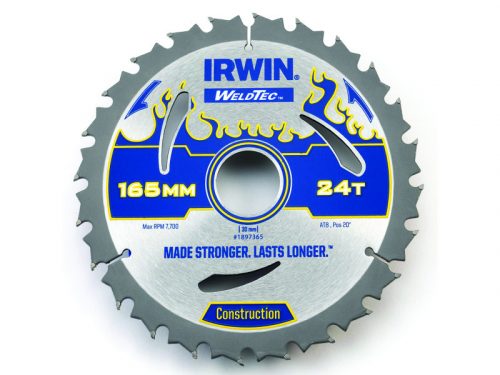 IRWIN1 Fűrésztárcsa fához 165 x 30 mm / 24T