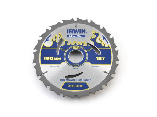 IRWIN1 Fűrésztárcsa fához 190 x 30 mm / 18T