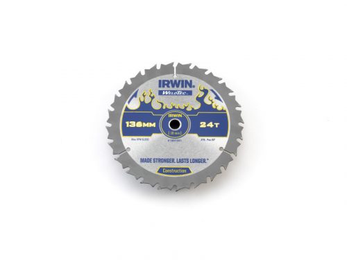 IRWIN1 Fűrésztárcsa fához 136 x 10 mm / 24T