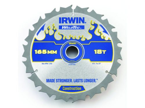 IRWIN1 Fűrésztárcsa fához 165 x 20 mm / 18T