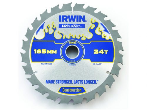 IRWIN1 Fűrésztárcsa fához 165 x 20 mm / 24T