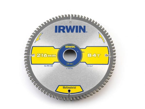 IRWIN1 Fűrésztárcsa Multi 216 x 30 mm / 84TCG