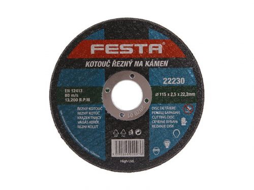 FESTA Vágókorong kőre 115 x 2,5 x 22,2 mm