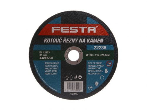 FESTA Vágókorong kőre 180 x 2,5 x 22,2 mm