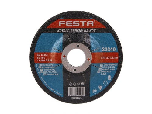 FESTA Tisztítókorong 115 x 6,0 x 22 mm