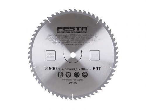 FESTA Fűrésztárcsa fához 500 x 30 x 3,0 mm / 60T