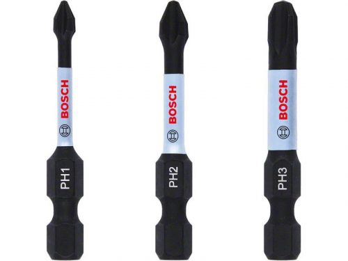 BOSCH Bithegy készlet 3 részes PH1 / PH2 / PH3 x 50 mm Impact Control