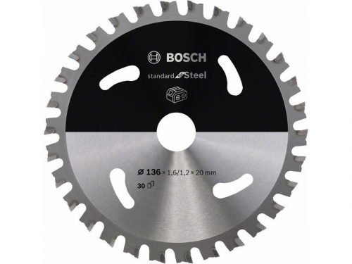 BOSCH Fűrésztárcsa fémhez 136 x 1,6 x 20 mm / 30T Standard for Steel