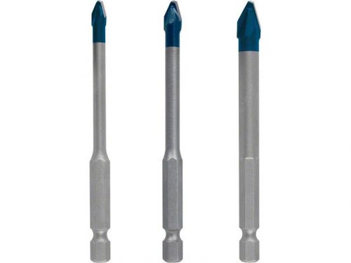 BOSCH EXPERT HEX-9 Üveg- és csempefúrószár készlet 3 részes (5 / 6 / 8 x 90 mm) HARD CERAMIC