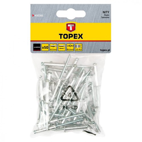 TOPEX POPSZEGECS 3.2X8 50 db.