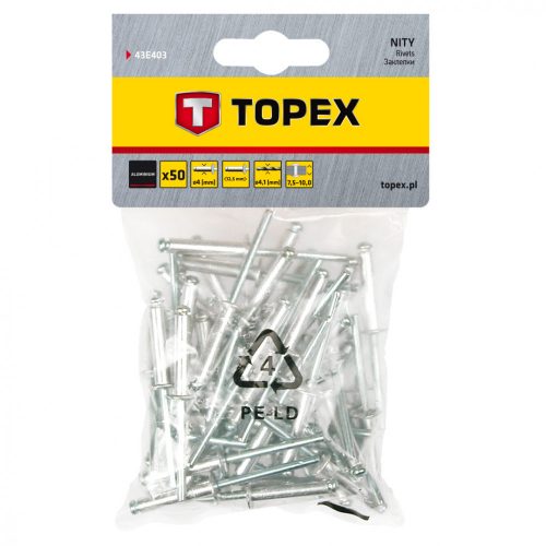 TOPEX POPSZEGECS 4.0X13 50 db.