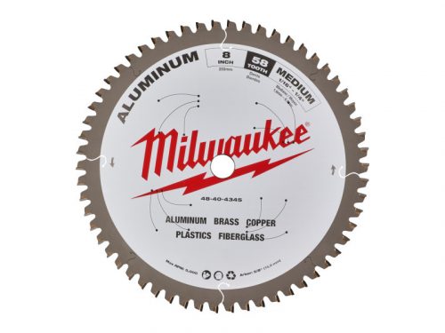 Milwaukee Körfűrészlap gérvágókhoz (Alu) 203x5/8"x2.4x58 1 db 48404345