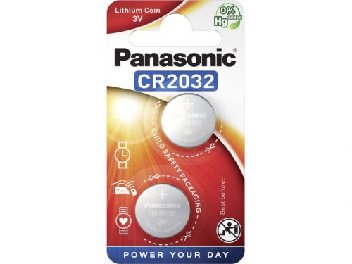 PANASONIC CR2032 3V lítium gombelem 2db/cs