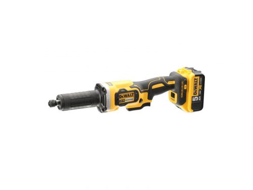 DEWALT Akkus egyenes csiszoló 18 V szénkefe nélküli (2 x 5,0 Ah akku + töltő) DCG426P2