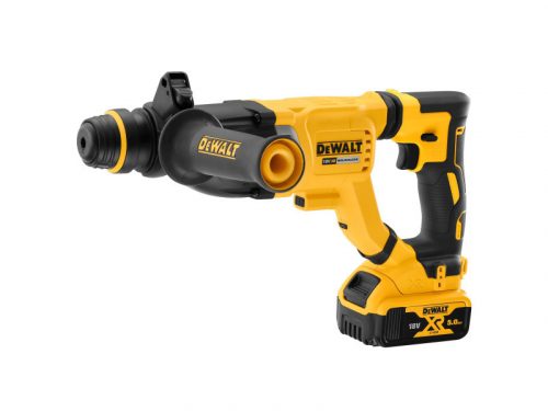 DEWALT Akkus fúrókalapács 18 V SDS-Plus szénkefe nélküli (1 x 5,0 Ah akku + töltő) DCH263P1