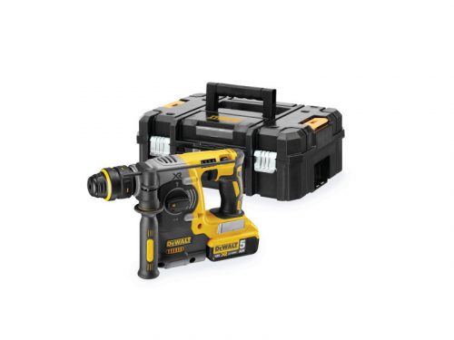 DEWALT Akkus fúrókalapács 18 V szénkefe nélküli (2 x 5,0 Ah akku + töltő + TSTAK) DCH273P2T