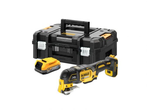 DEWALT Akkus multifunkciós gép 18 V szénkefe nélküli (1 x 1,7 Ah + TSTAK) DCS356E1T