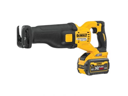 DEWALT Akkus szablyafűrész 18 V szénkefe nélküli (2 x 9 Ah + töltő) DCS389X2