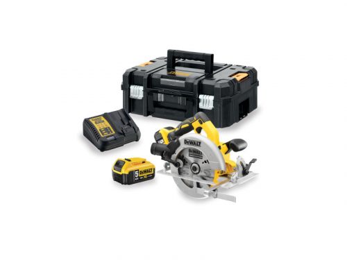 DEWALT Akkus körfűrész 18 V szénkefe nélküli (2 x 5 Ah + töltő) DCS570P2