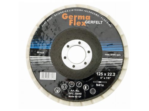 GERMAFLEX Lamellás polírozókorong 125 x 22,2 mm