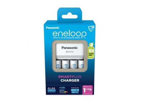 ENELOOP Akkumulátor gyorstöltő + 4 db AA/ceruza akkumulátor 1,2 V 2000 mAh