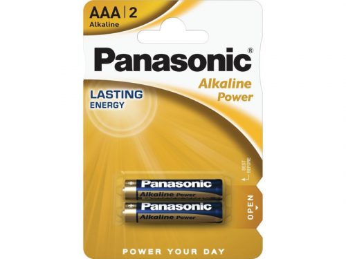 PANASONIC AAA/mikro tartós alkáli elem 2 db/cs