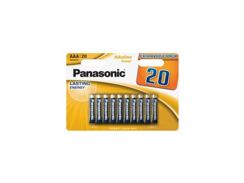 PANASONIC AAA/mikro tartós alkáli elem 1,5V 20 db/cs