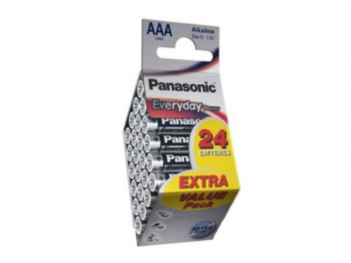 PANASONIC AAA/mikro tartós alkáli elem 24 db/cs