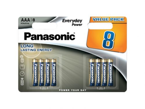 PANASONIC AAA/mikro tartós alkáli elem 8 db/cs