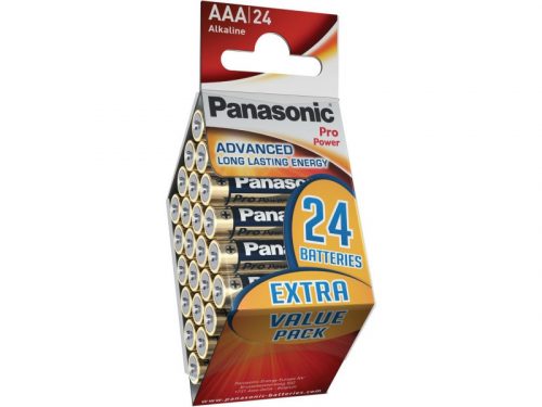 PANASONIC AAA/mikro tartós alkáli elem 24 db/cs