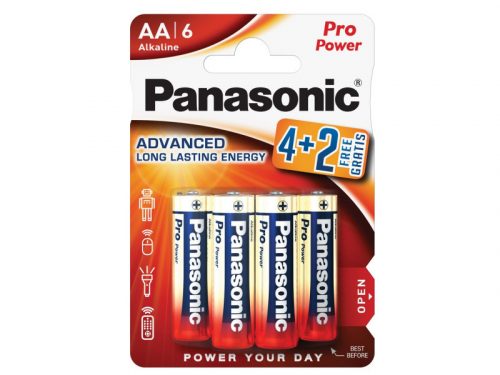 PANASONIC AA/ceruza tartós alkáli elem 1,5V 6 db/cs