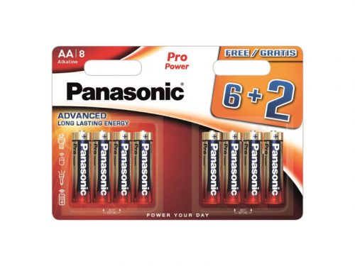 PANASONIC AA/ceruza tartós alkáli elem 1,5V 8 db/cs