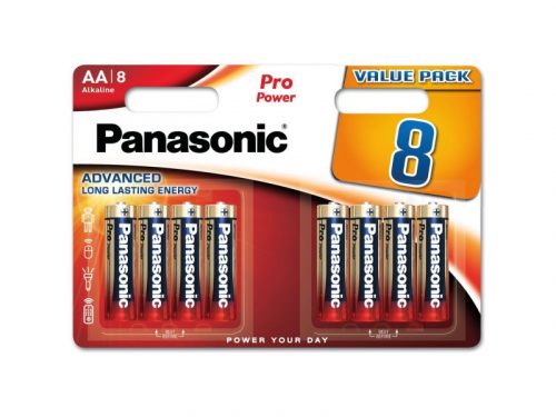 PANASONIC AA/ceruza tartós alkáli elem 1,5V 8 db/cs