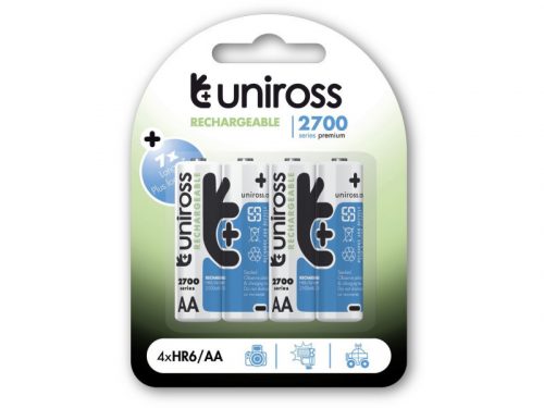 UNIROSS AA/ceruza akkumulátor 1,2 V 2700 mAh (4 db/cs)