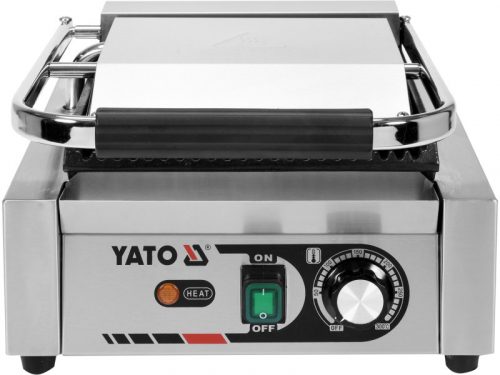 YATO GASTRO Kontaktgrill 320 mm 1800 W bordázott sűtőlap