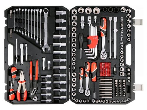 YATO Szerszámkészlet 225 részes 1/4", 3/8", 1/2" CrV CrMo